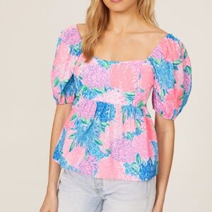 NWT Lilly Pulitzer Kay Babydoll Top Size 6